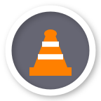 Construction map icon. Construction / roadwork.