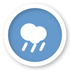 Weather (generic) map icon. General weather-related alert (rain, slippery road).