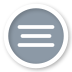 Fog map icon. Hazard subtype: fog (gray circle with horizontal lines).